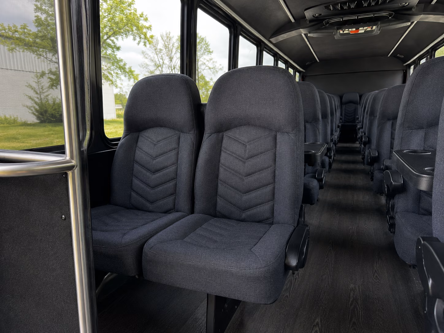 birmingham 15 passenger minibus inside