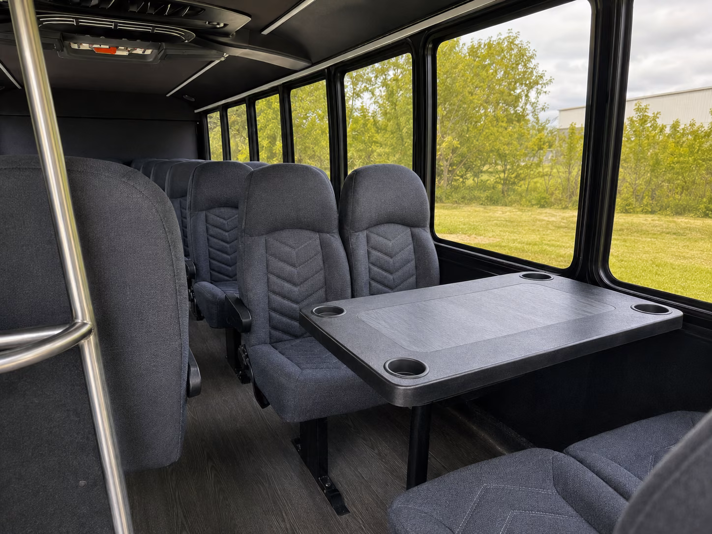 birmingham 15 passenger minibus interior