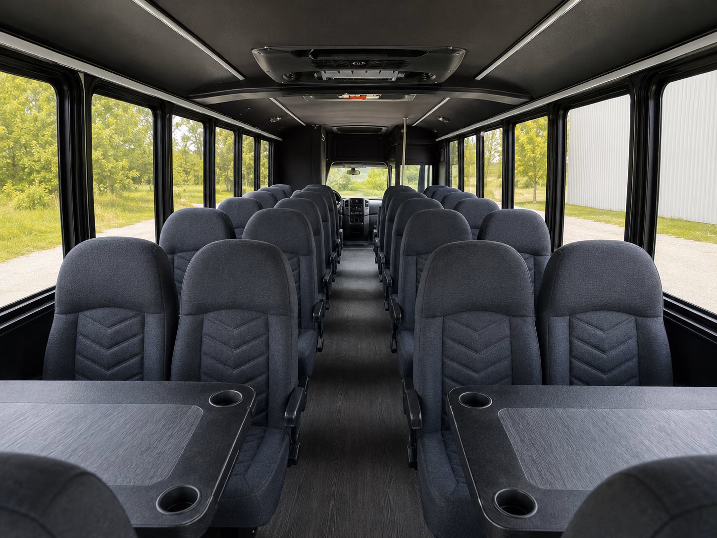 birmingham 18 passenger minibus inside