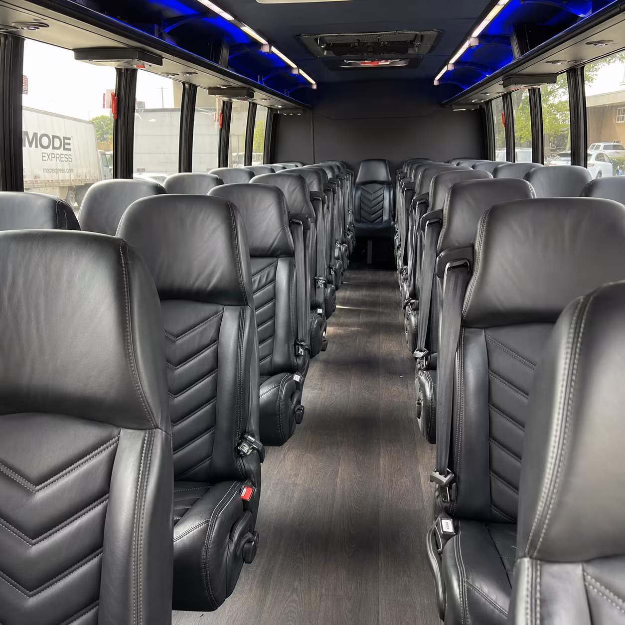 birmingham 28 passenger minibus inside