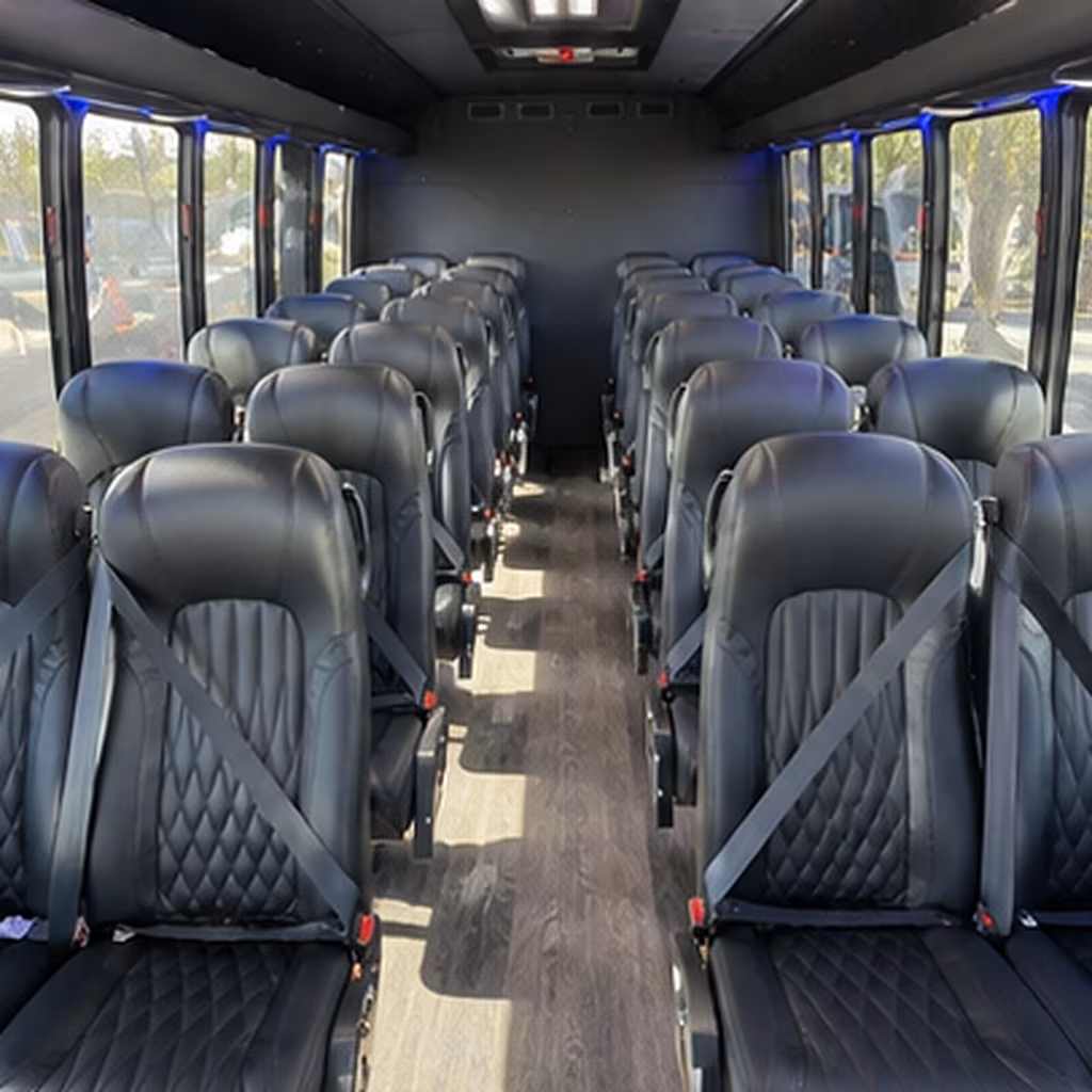 birmingham 35 passenger minibus interior