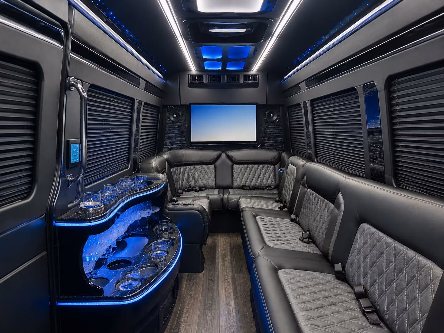 birmingham sprinter limousine inside