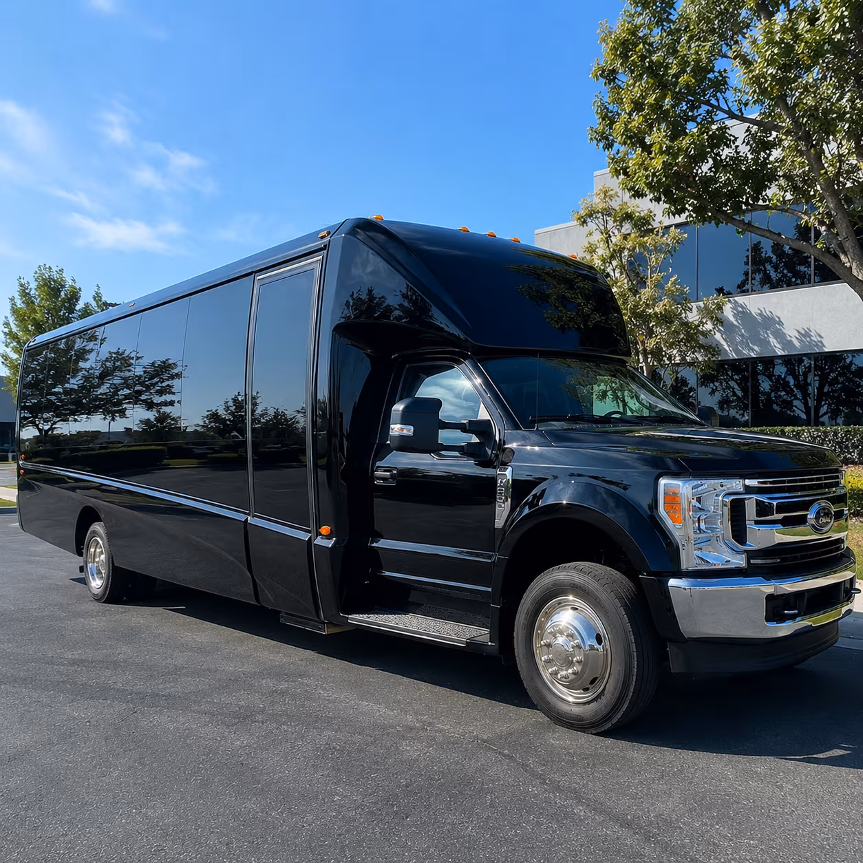 charter buses for large birmingham prom groups heading out together