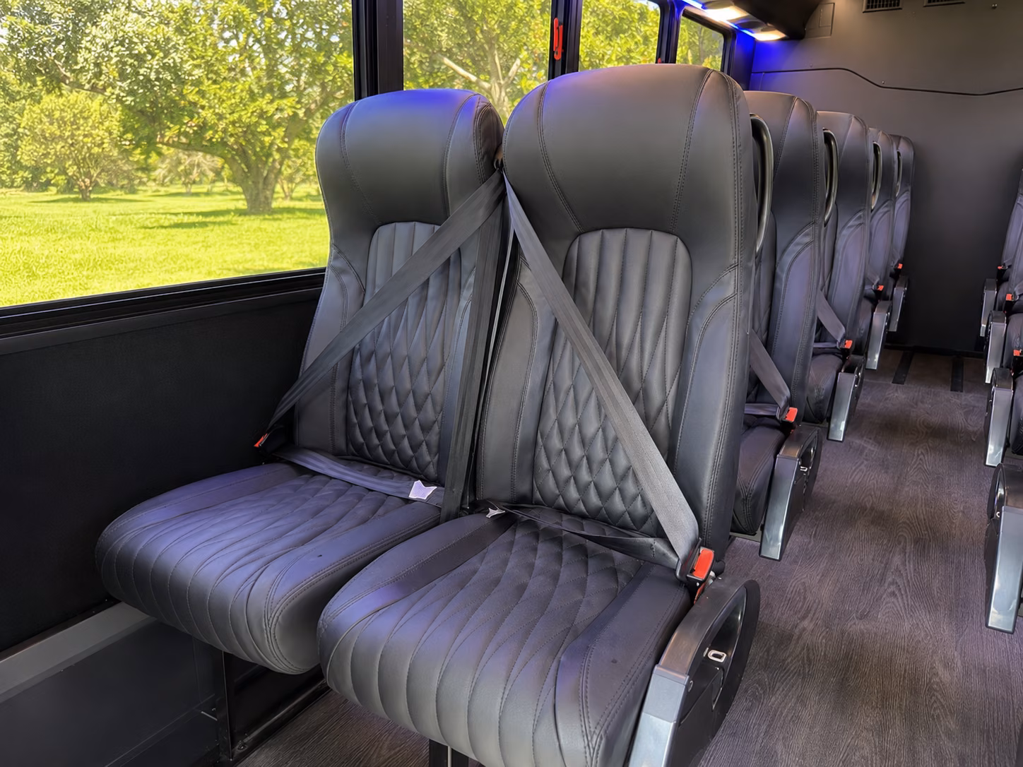 stress free airport shuttle buses for out of town wedding guests
